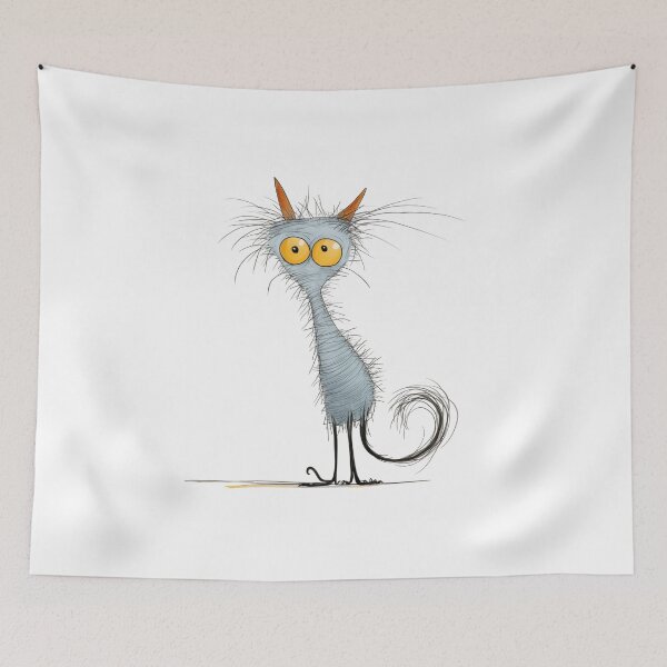 Item preview, Dadaistic Art,Creative Child's Drawing - Cat designed and sold by marrychou.