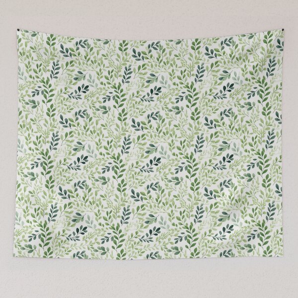 Item preview, Green Leaves 12 designed and sold by mimdigital.