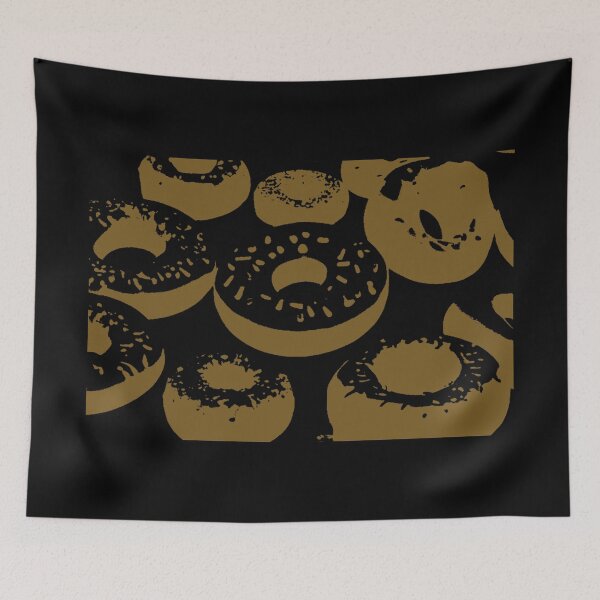 Item preview, 3D Donuts - Brown on a Dark Background designed and sold by TGAL2.