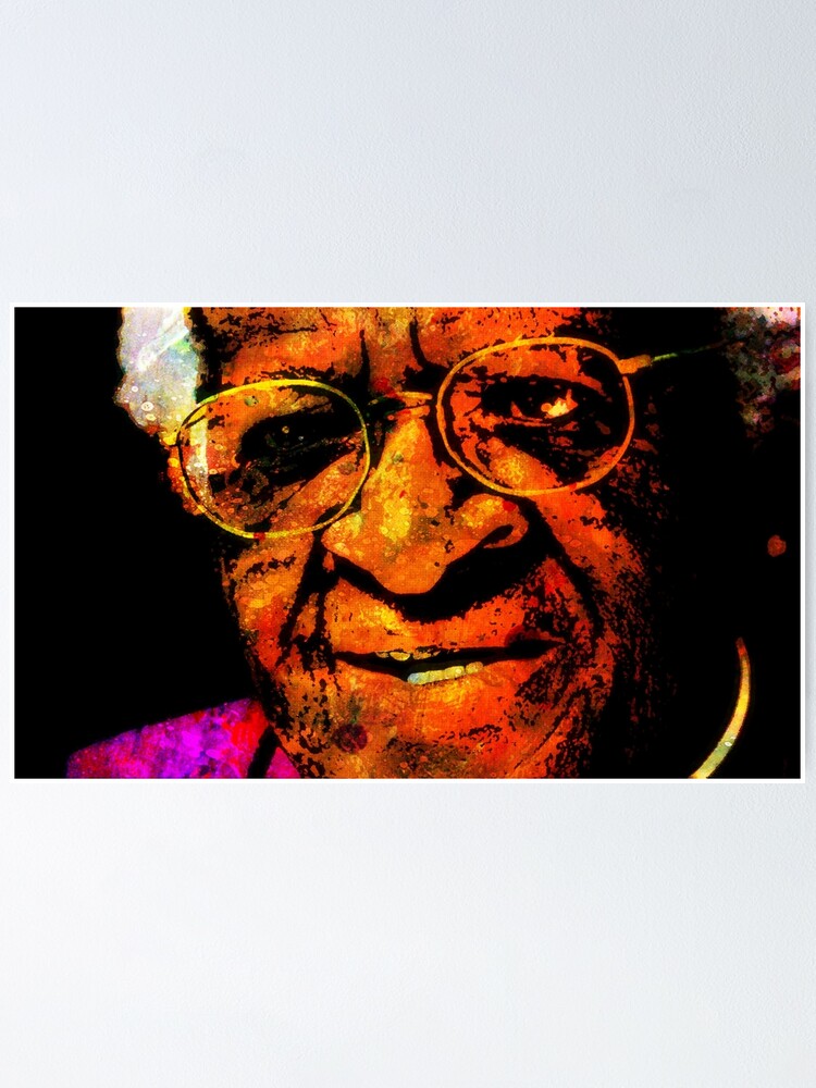 Art Print POSTER Anglican Bishop Tutu of South Africa