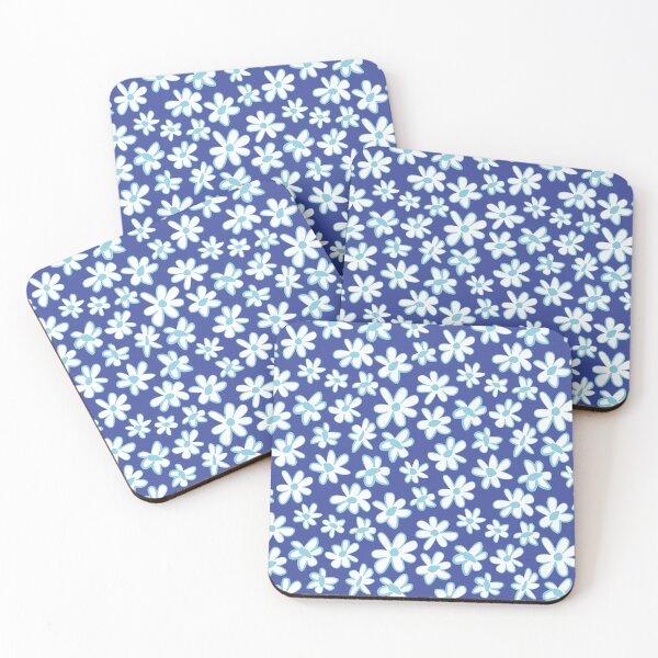 Item preview, 90s 2000s y2k cute flower pattern pastel blue designed and sold by blomastudios.