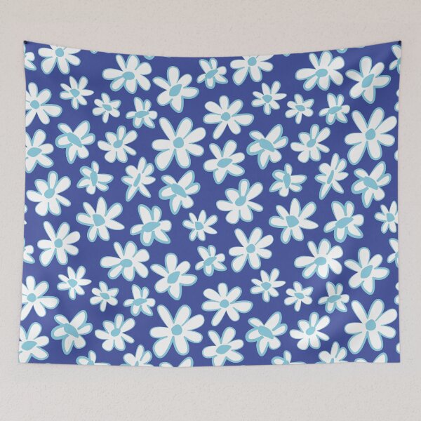 Item preview, 90s 2000s y2k cute flower pattern pastel blue designed and sold by blomastudios.