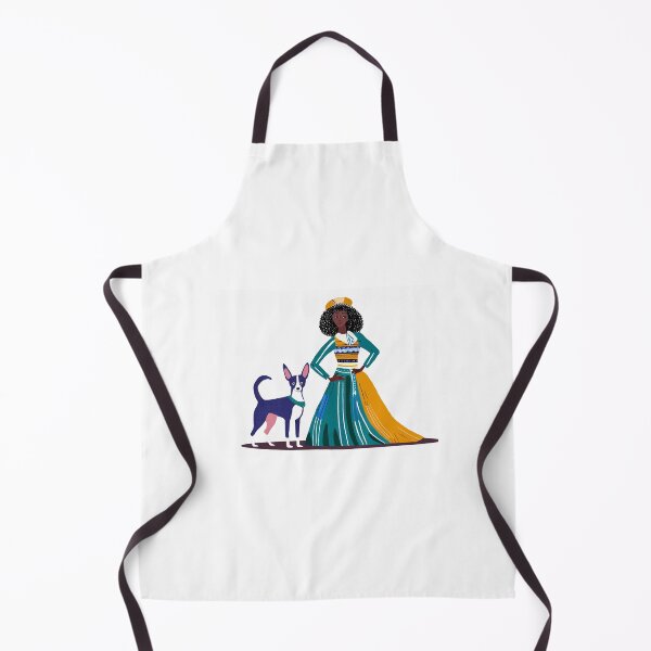 Item preview, Woman with a dog. Primitivist drawing designed and sold by uliklo.