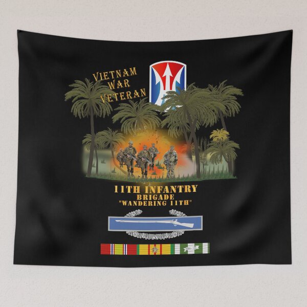 Item preview, Army - 11th Light Infantry Brigade -  Vietnam Jungle Patrol w Fire X 300 designed and sold by Military Insignia Products.