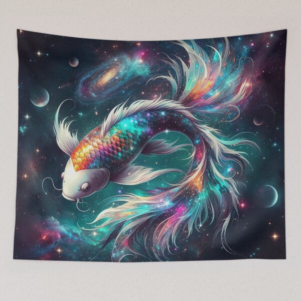 Item preview, Cosmic koi fish designed and sold by Booksshack.