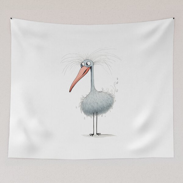 Item preview, Dadaistic Art,Creative Child's Drawing - Flamingo designed and sold by marrychou.