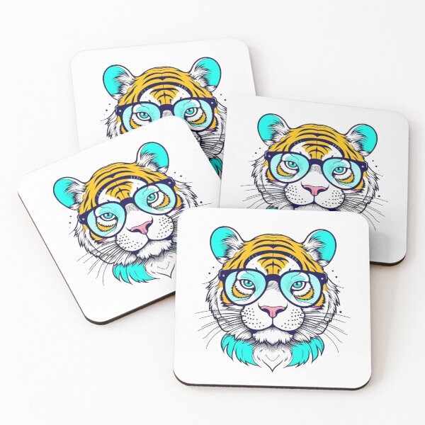 Item preview, Hipster Tiger #1 designed and sold by dave-elf.