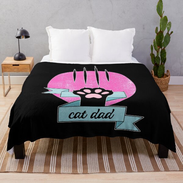 Item preview, Cat Dad | Cat Paw | Teal and Pink designed and sold by ObsidianDaz.