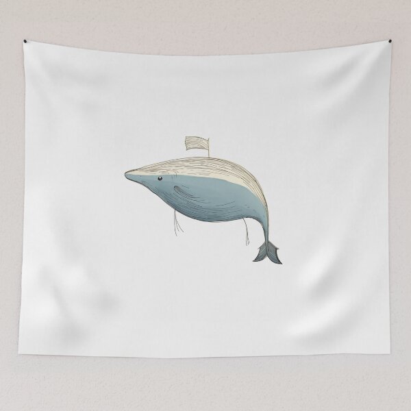 Item preview, Dadaistic Art,Creative Child's Drawing - Whale designed and sold by marrychou.