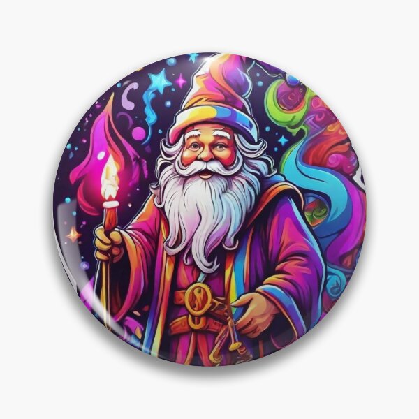 Item preview, Santa Claus as magician with a whimsical style space backdrop  designed and sold by Trendsecne.
