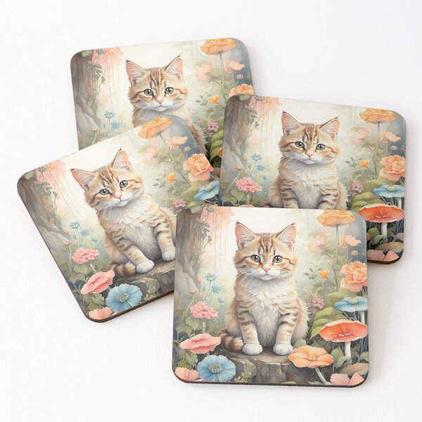 Item preview, 001 Ink Wash Painting of a Cute Cat designed and sold by Alexis Art Collection.
