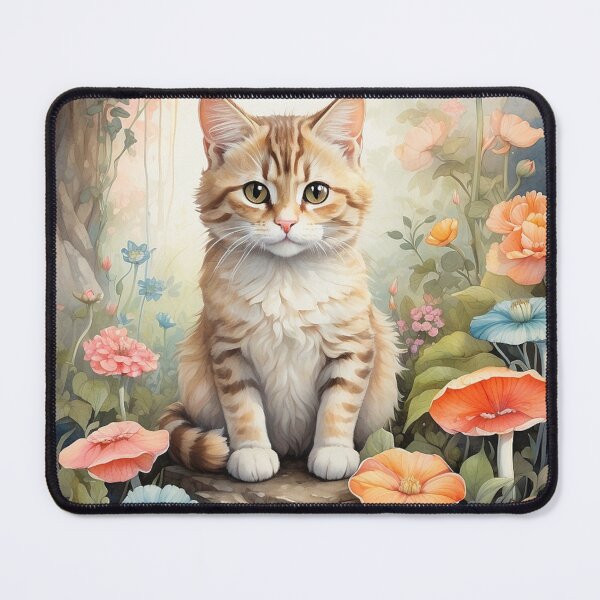 Item preview, 001 Ink Wash Painting of a Cute Cat designed and sold by Alexis Art Collection.