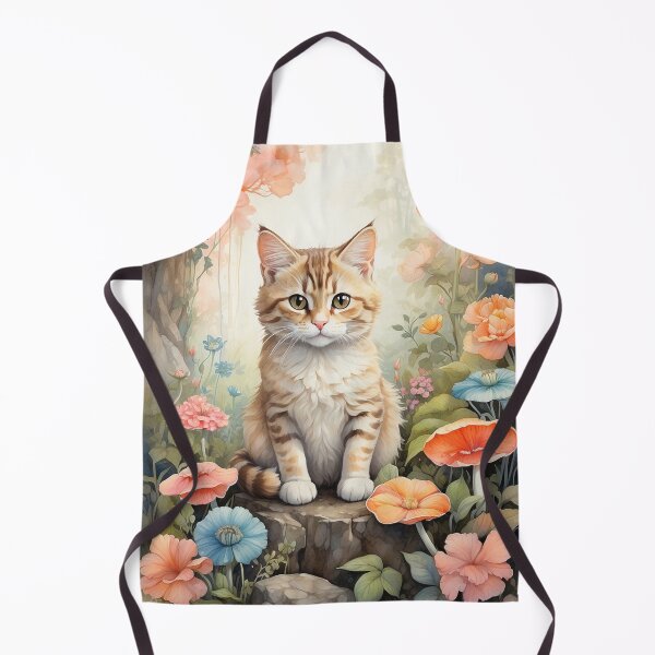 Item preview, 001 Ink Wash Painting of a Cute Cat designed and sold by Alexis Art Collection.