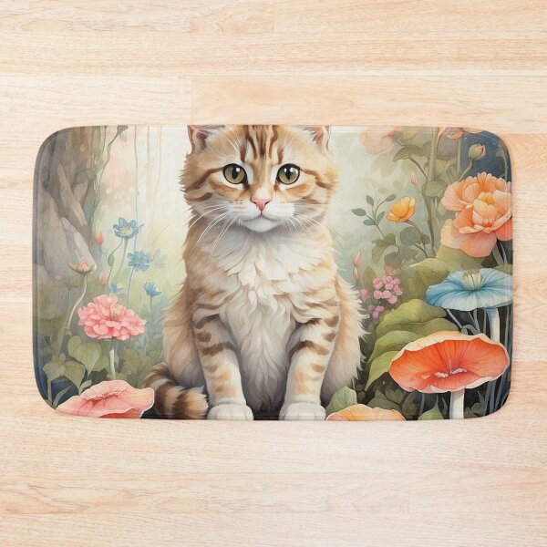 Item preview, 001 Ink Wash Painting of a Cute Cat designed and sold by Alexis Art Collection.