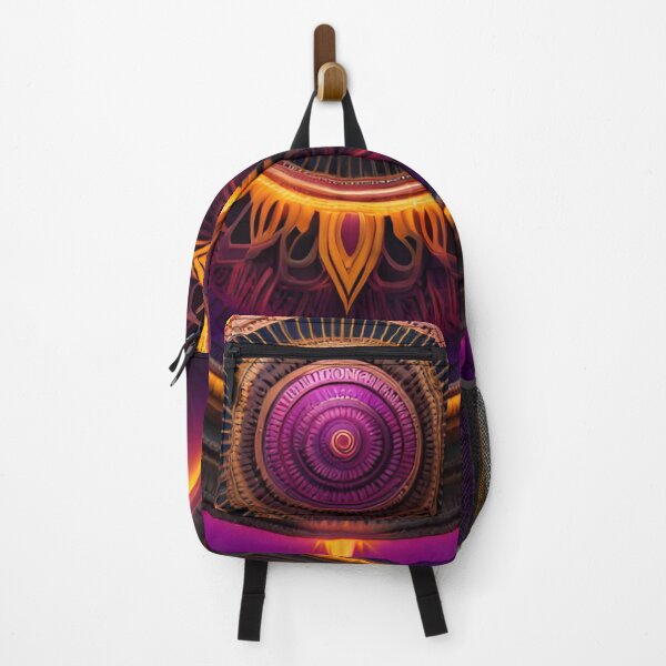Item preview, Energetic Sunburst Mandala Vibrante Púrpura y Amarillo designed and sold by SpiritualManda.