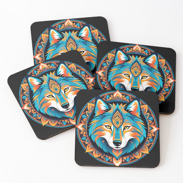 Item preview, Wolf mandala designed and sold by Rumpelstilskin.