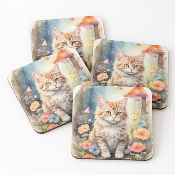Item preview, 002 Ink Wash Painting of a Cute Cat designed and sold by Alexis Art Collection.