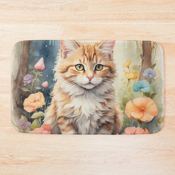 Item preview, 002 Ink Wash Painting of a Cute Cat designed and sold by Alexis Art Collection.
