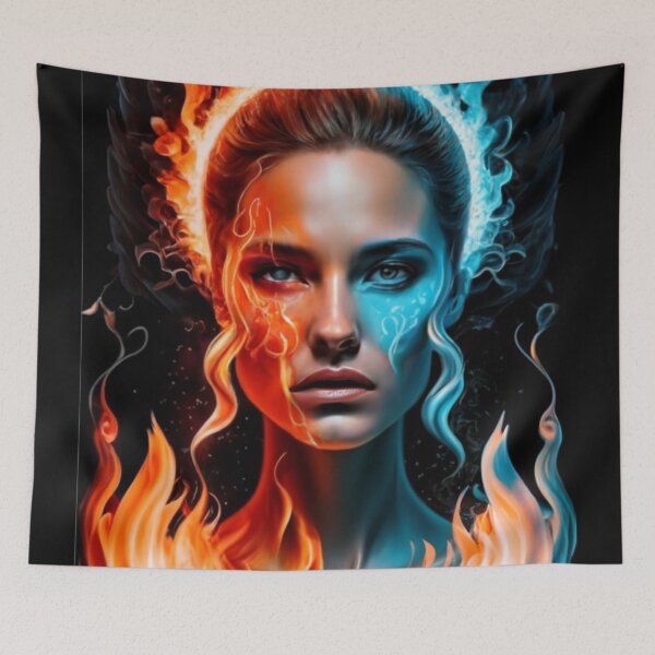 Item preview, "Between Two Worlds - Elemental Fantasy Art designed and sold by masquetea.