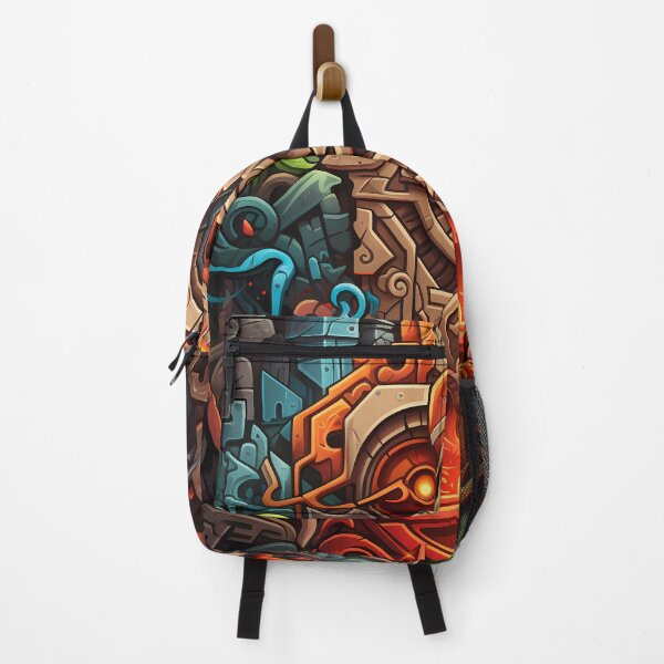 Item preview, “Azteque 3D Graffiti: Architectural Art in Movement” designed and sold by Art-Vortex-fr.