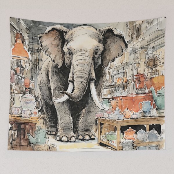 Item preview, Elephant in China Shop designed and sold by Reclaim-Life.