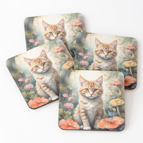 Item preview, 004 Ink Wash Painting of a Cute Cat designed and sold by Alexis Art Collection.