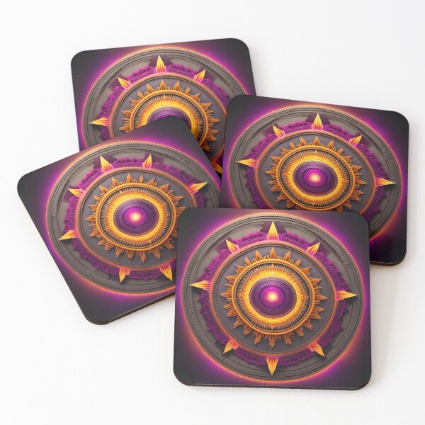 Item preview, Vibrant Sunburst Mandala Energy Burst designed and sold by SpiritualManda.