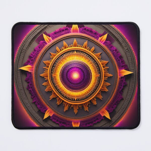 Item preview, Vibrant Sunburst Mandala Energy Burst designed and sold by SpiritualManda.