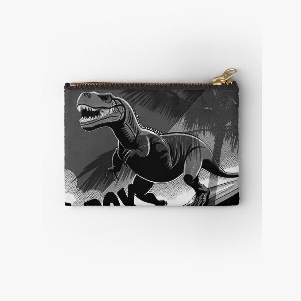 Item preview, T-REX ON A SURFBOARD IN BLACK AND WHITE designed and sold by inarausch2023.