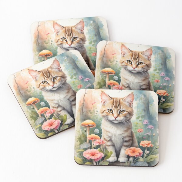 Item preview, 005 Ink Wash Painting of a Cute Cat designed and sold by Alexis Art Collection.