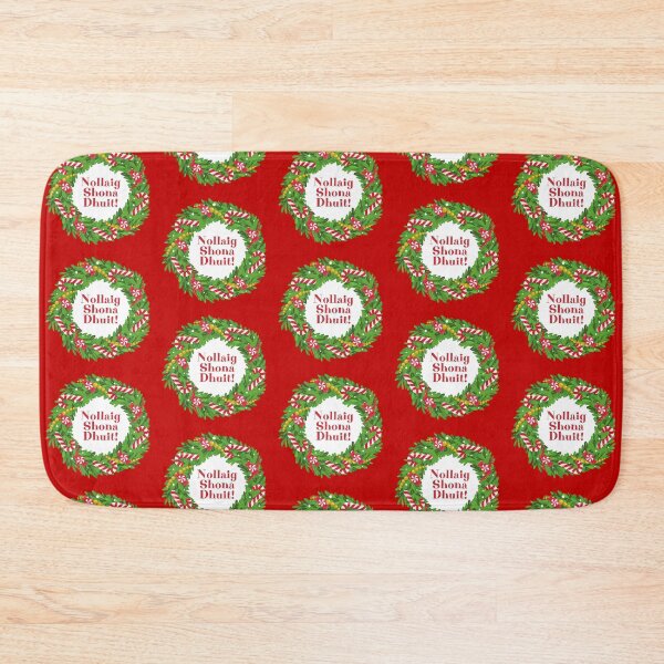 Item preview, WREATH:  Nollaig Shona Dhuit! (Merry Christmas!) - fun Ireland Christmas signs designed and sold by DesignsFromTW-S.