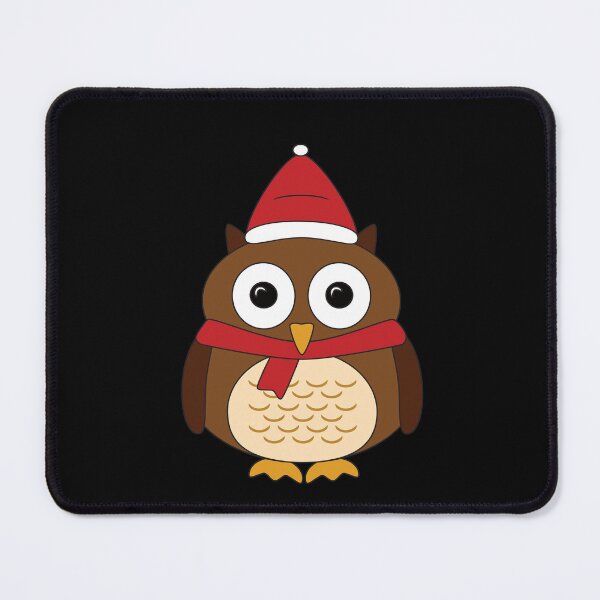 Item preview, Christmas cute owl with red Santa's hat designed and sold by CCreationStore.
