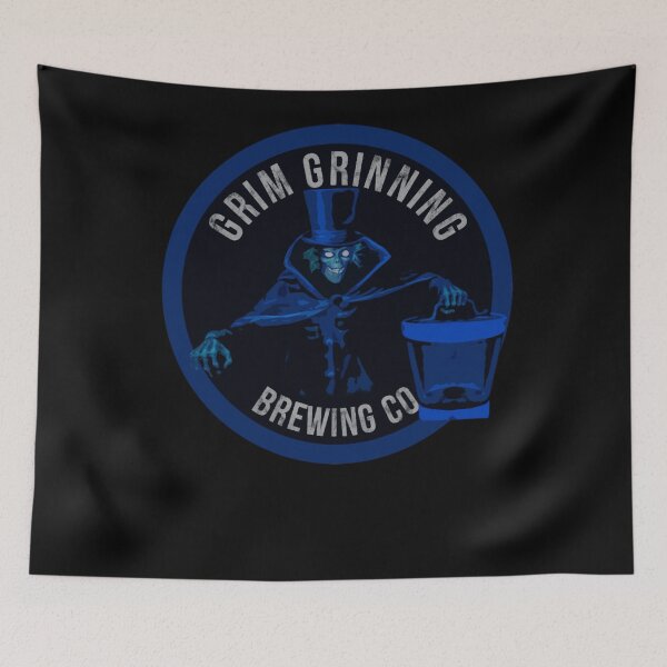 Item preview, Grim Grinning Brewing Company Hatbox Logo designed and sold by dropinskimalan.
