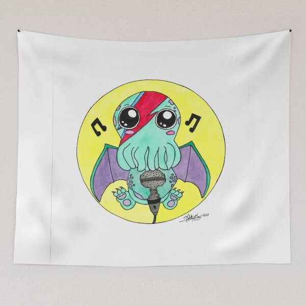 Item preview, Bowie Cute-thulu designed and sold by michellnmorgan.