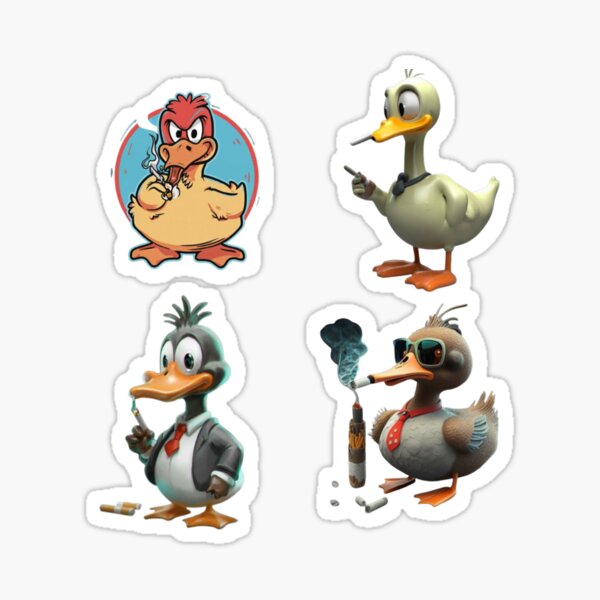 Vista previa del artículo con la obra «Meme de pato ahumado», diseñado y vendido por Obinne.