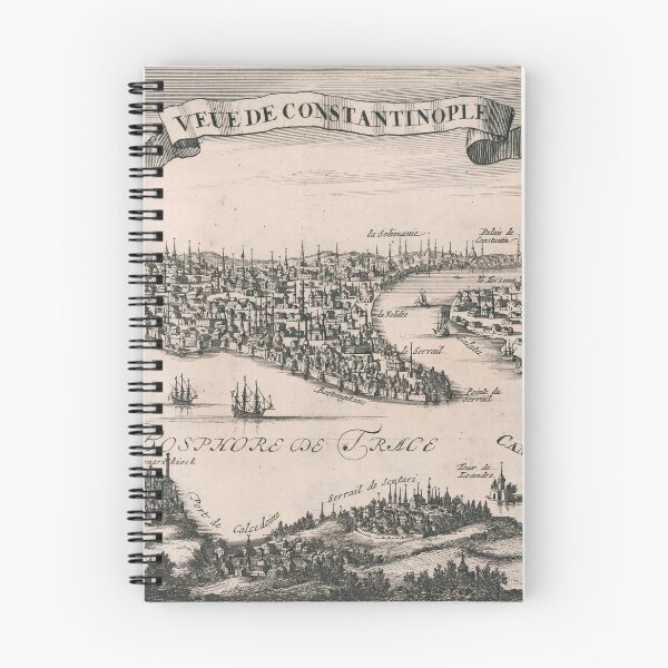 Item preview, Vintage Pictorial Map of Constantinople (1696) designed and sold by BravuraMedia.