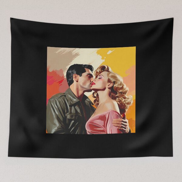 Item preview, Amorous Whisper - Pop Art designed and sold by AwesomeAiArt.