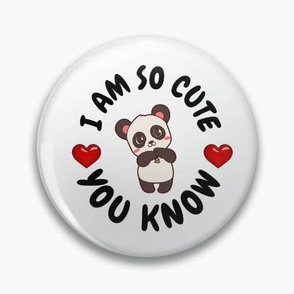 Item preview, Copy of i am so cute you know kawaii blackpanda sticker designed and sold by Cosmicworld07.