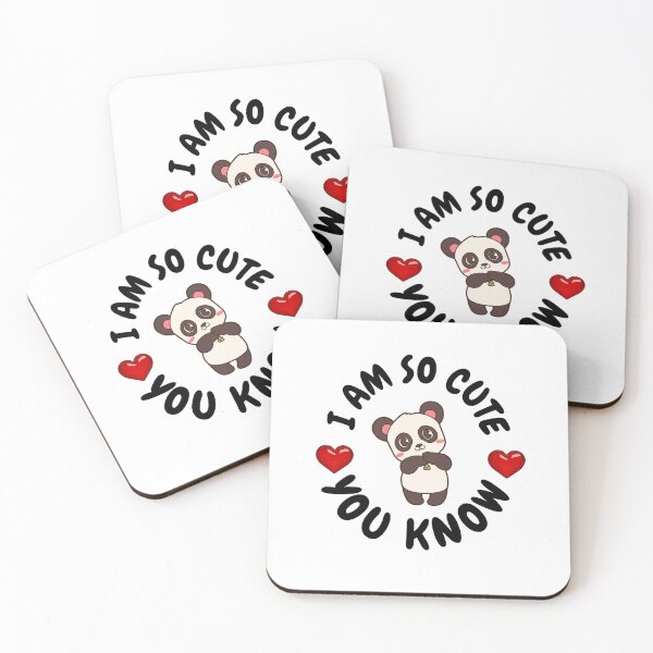 Item preview, Copy of i am so cute you know kawaii blackpanda sticker designed and sold by Cosmicworld07.