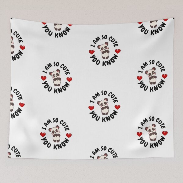 Item preview, Copy of i am so cute you know kawaii blackpanda sticker designed and sold by Cosmicworld07.