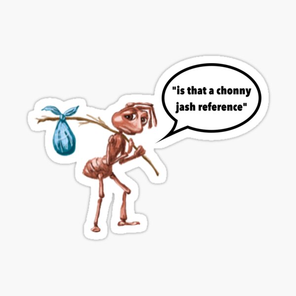 Vista previa del artículo con la obra «"¿Es esa una referencia a Chonny Jash?"», diseñado y vendido por residentheart.