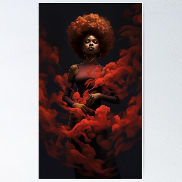 Item preview, Black Woman, Red Witch designed and sold by asaroberson.