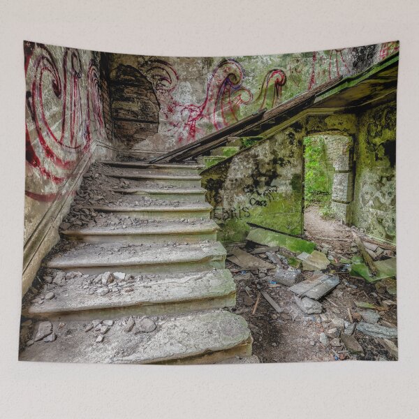Item preview, Ancient British Mansion Stairway Graffiti designed and sold by AJEvans.