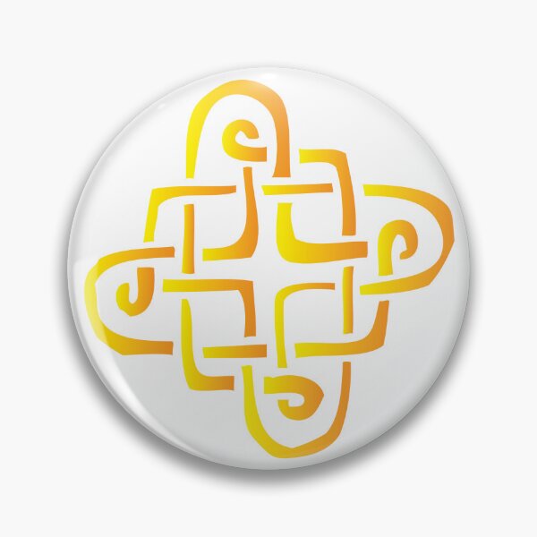 Artikelvorschau, Brigid's knot in yellow orange entworfen und verkauft von mariahmcmo.