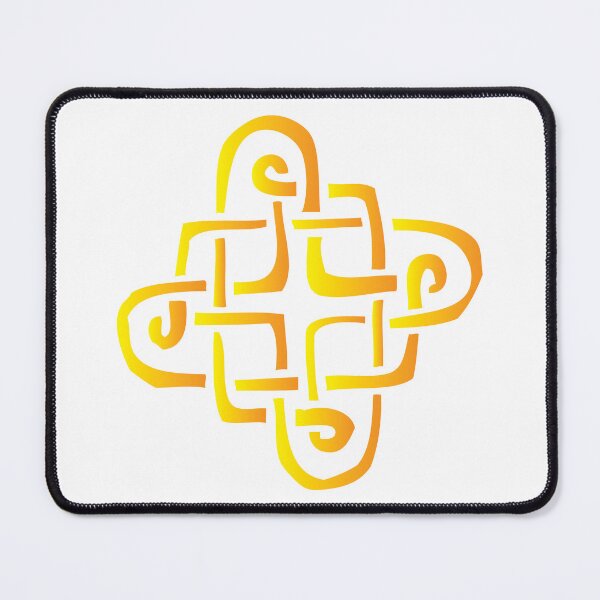 Artikelvorschau, Brigid's knot in yellow orange entworfen und verkauft von mariahmcmo.