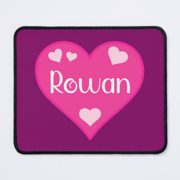 Item preview, Rowan Name Pink Heart  designed and sold by Jeallan Designs.