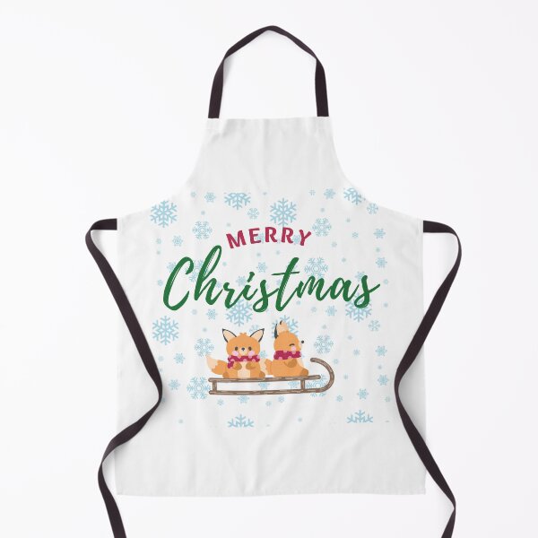 Item preview, Merry Christmas Foxes on Sled Design designed and sold by CarefulCreation.