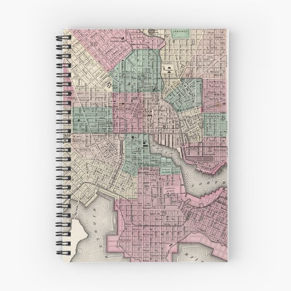 Item preview, Vintage Map of Baltimore MD (1873) designed and sold by BravuraMedia.