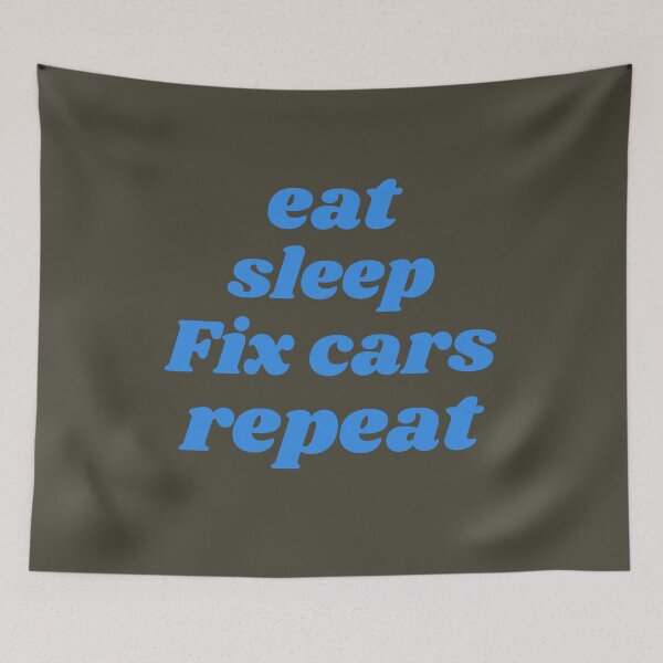 Item preview, Cute Eat Sleep Fix cars Repeat, Funny  designed and sold by Modren-design.