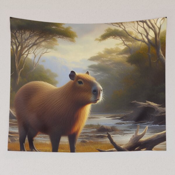 Item preview, Capybara Art #18 | Capybara Lovers designed and sold by ksgraphics222.